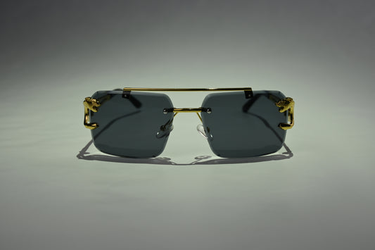 Luxury Sunglasses with Golden Accents